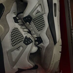 Jordan White and Black Sneakers